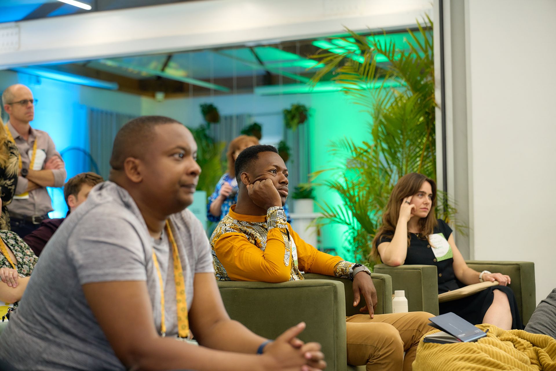 Francis Nderitu, Keep IT Cool, and Desmond Alugnoa, Green Africa Youth Organization, during the 2024 Fellowship Programme