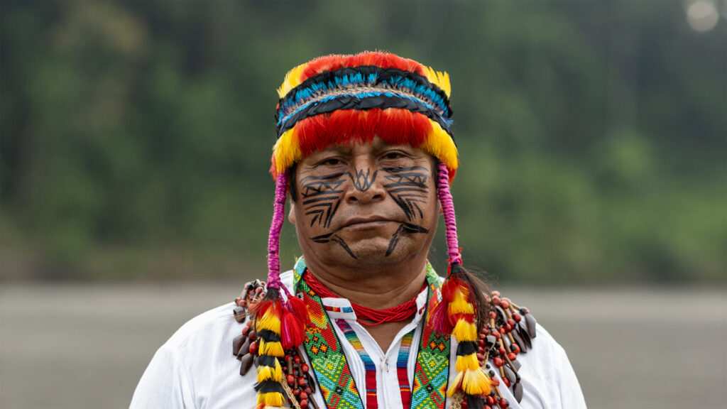 Uyunkar Domingo Peas Nampichkai, President of Amazon Sacred Headwaters Alliance