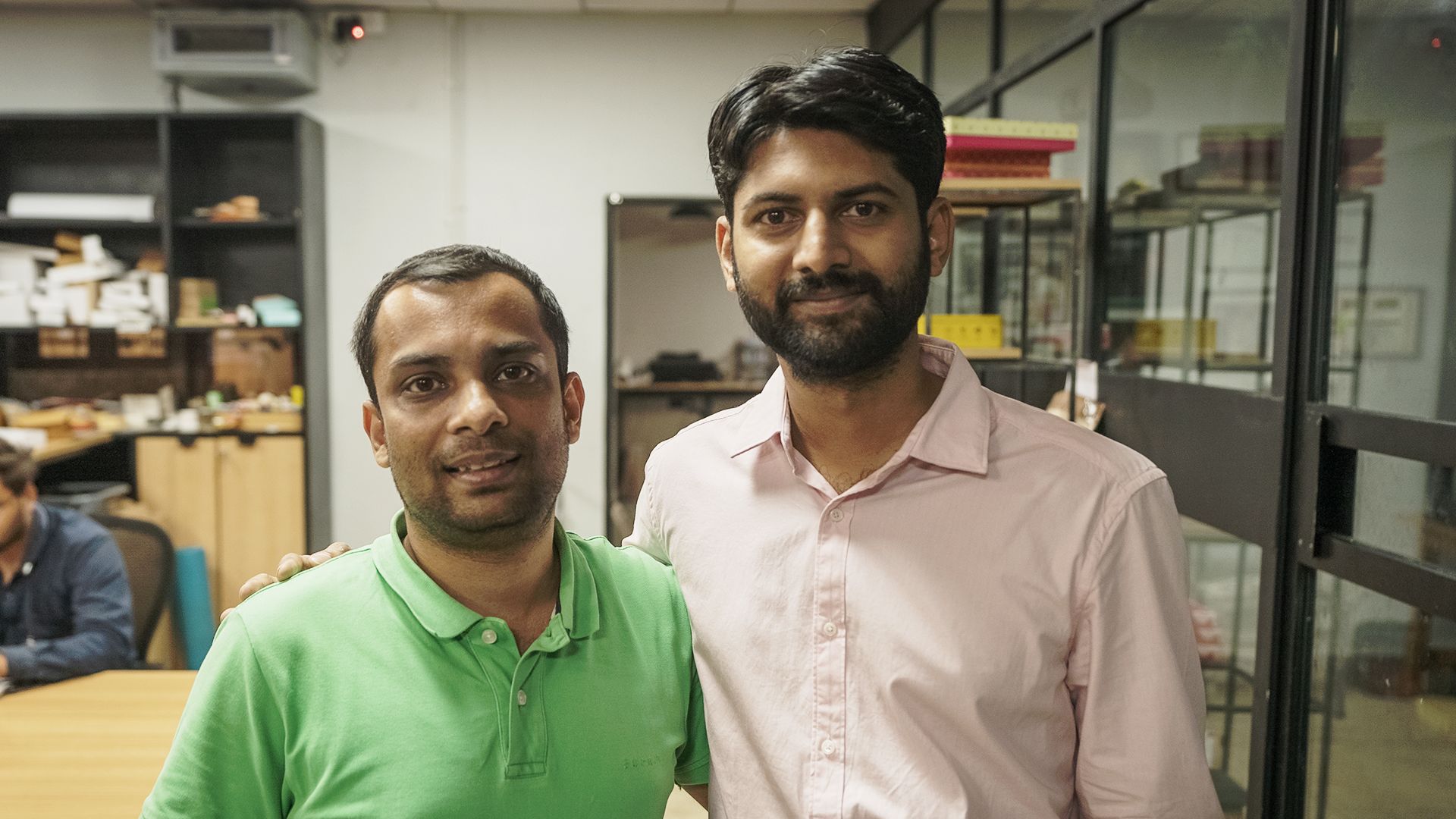 Ankit Agarwal in Phool Fleather office with colleague