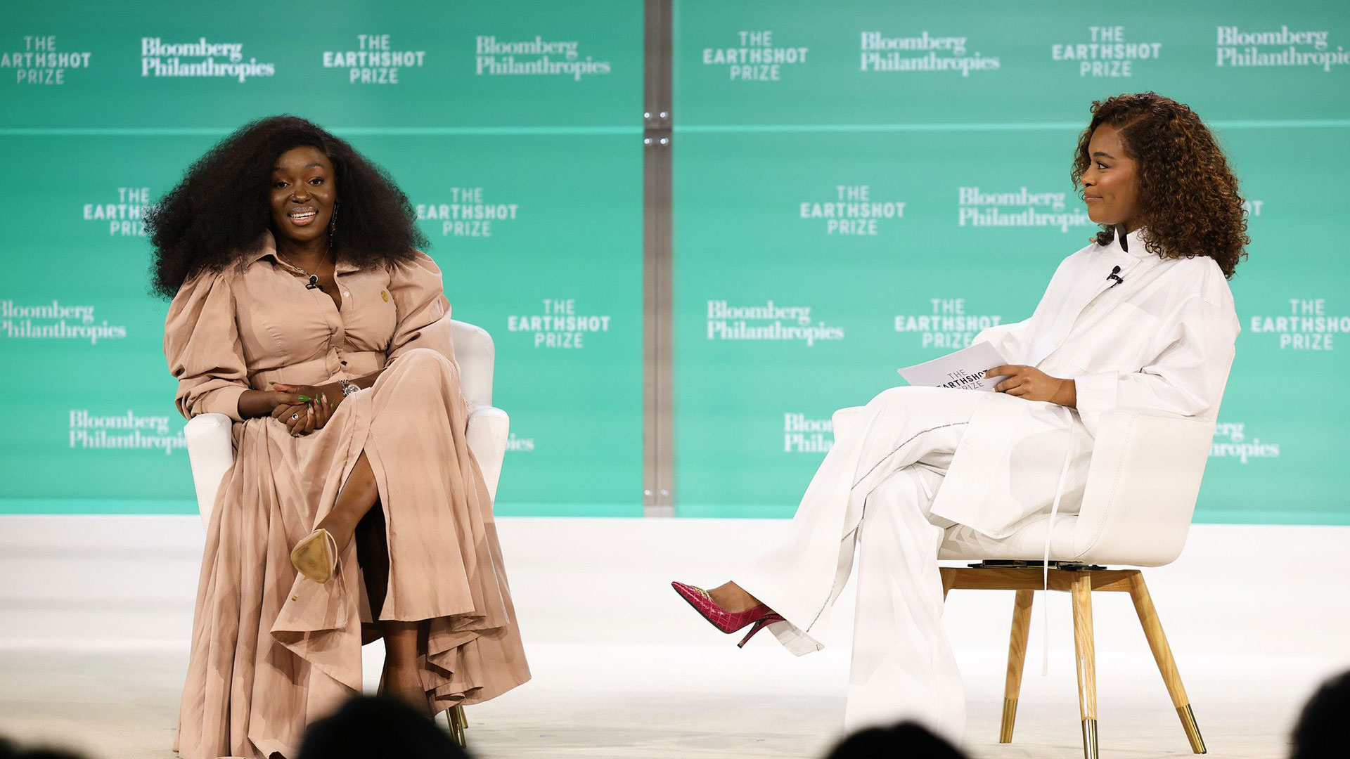 Charlot Magayi, Founder & CEO, Mukuru Clean Stoves; 2022 Earthshot Prize Winner chats with Nomzamo Mbatha, Actor & Activist.