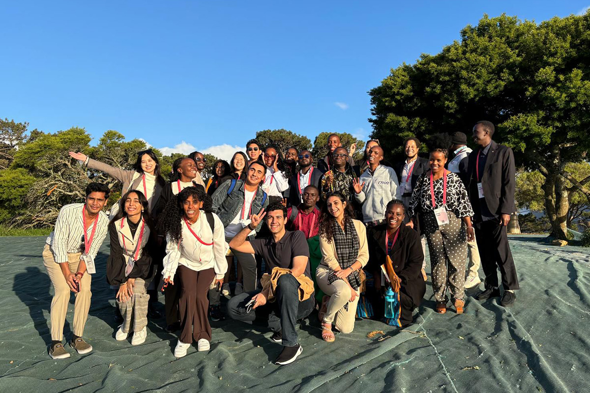 Dina Kebede and other Youth Climate Leaders during Earthshot Week 2024 in Cape Town