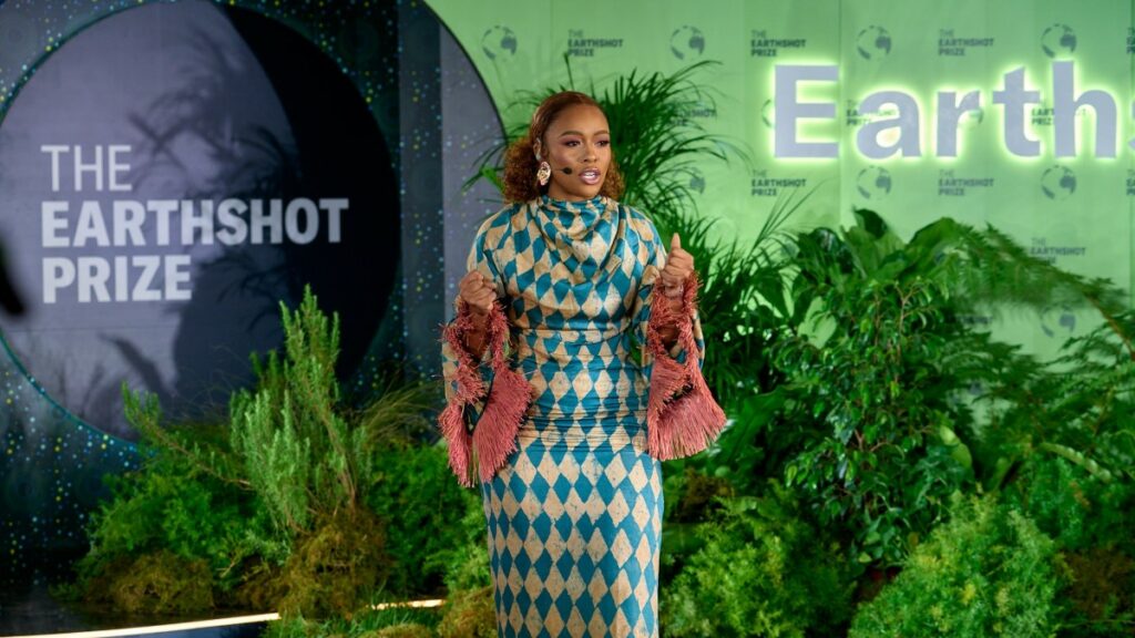 Nomzamo Mbatha, Earthshot Prize Global Ambassador, hosting Earthshot+
