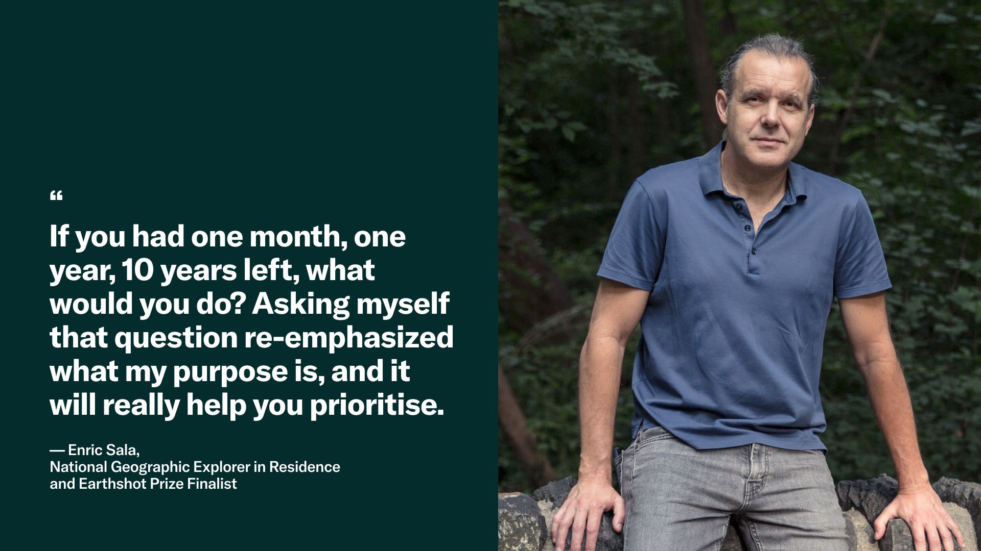 Enric Sala quote Fellowship Activation sprint