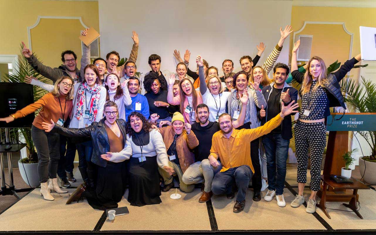 This year's Finalists celebrate the week with Earthshot and IDEO staff
