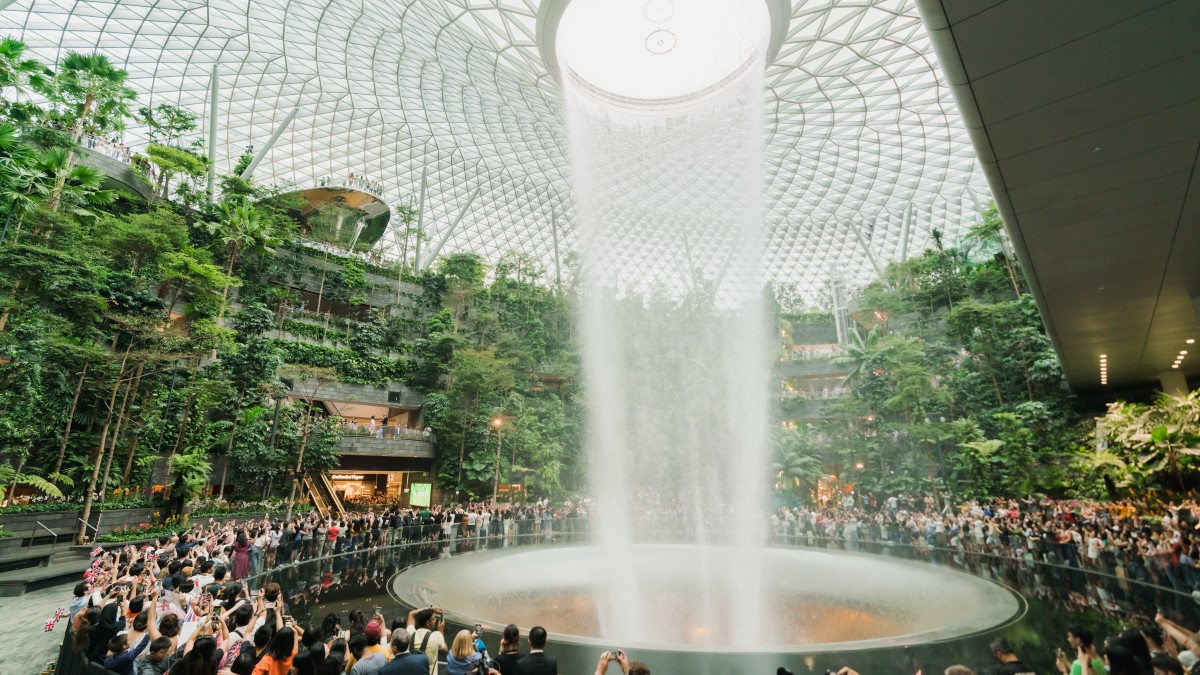 Rain Vortex at Jewel, Singapore Changi Airport