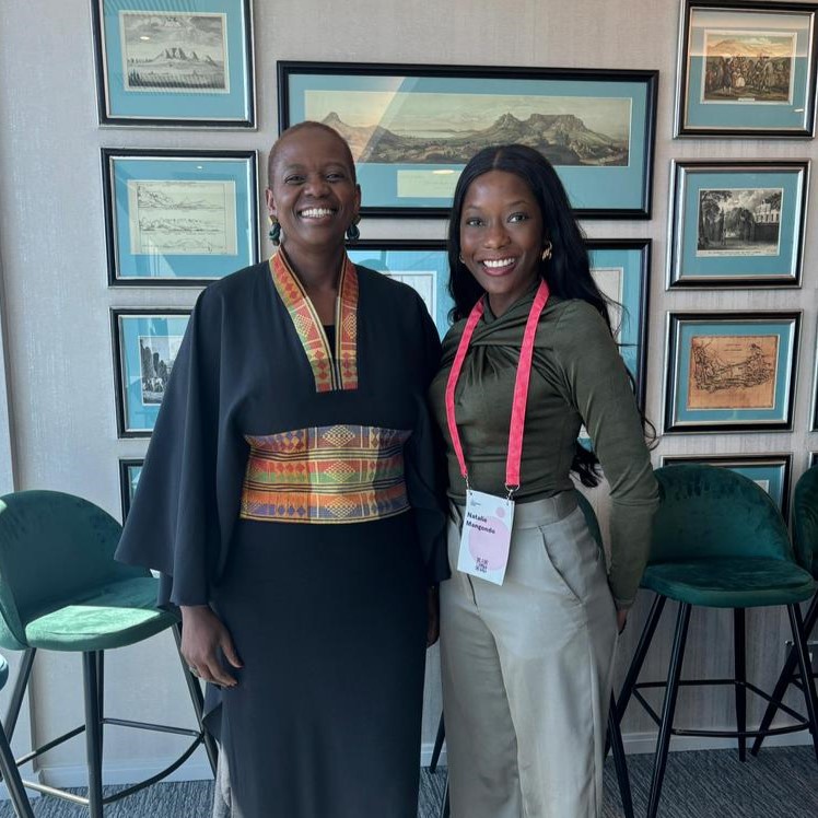 Natalie Mangondo with Earthshot Prize Council Member Wanjira Mathai during Earthshot Week 2024