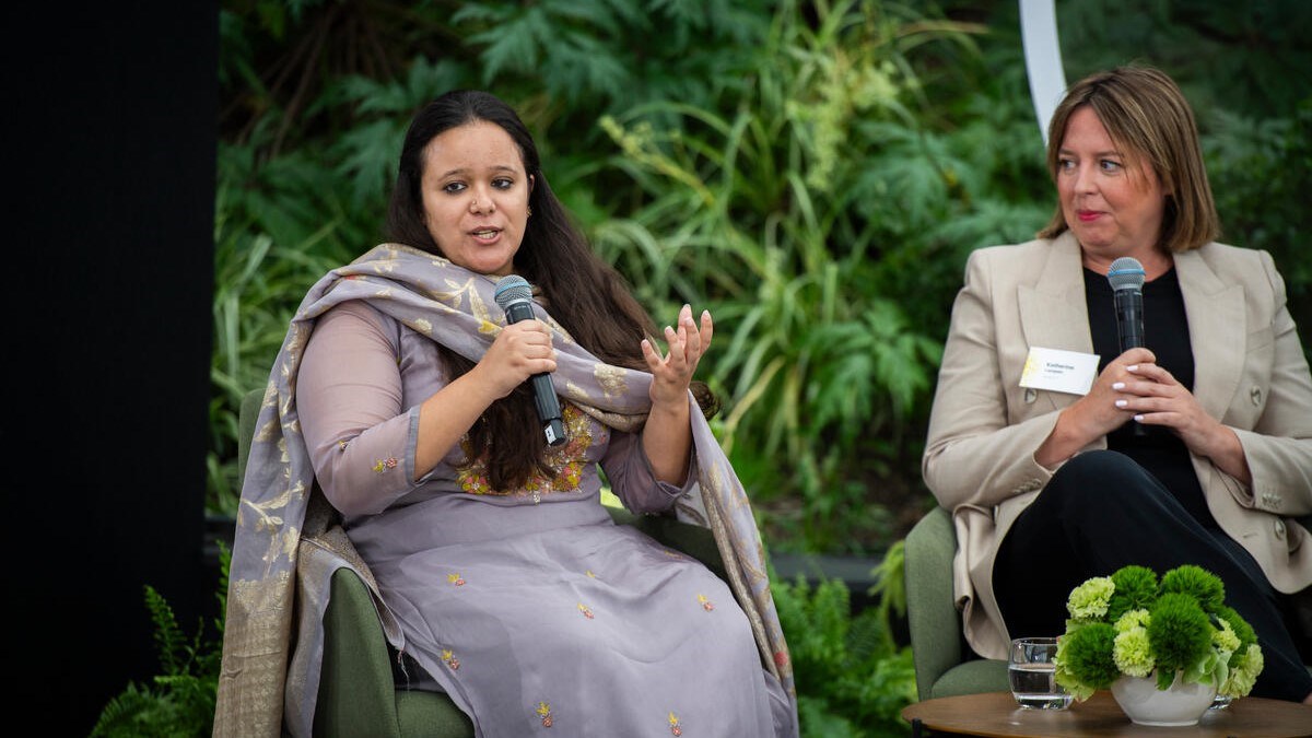 Nidhi Pant, Co-Founder of 2023 Earthshot Prize Winner S4S Technologies speaks during London Climate Action Week 2024. S4S solar-powered dryers and processing equipment combats food waste, enabling small-hold farmers to preserve crops and turn produce that might otherwise go to waste into valuable products.