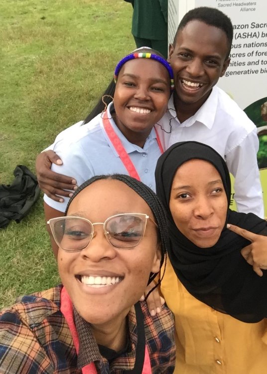 Nonkululeko and fellow Young Climate Leaders during Earthshot Week 2024