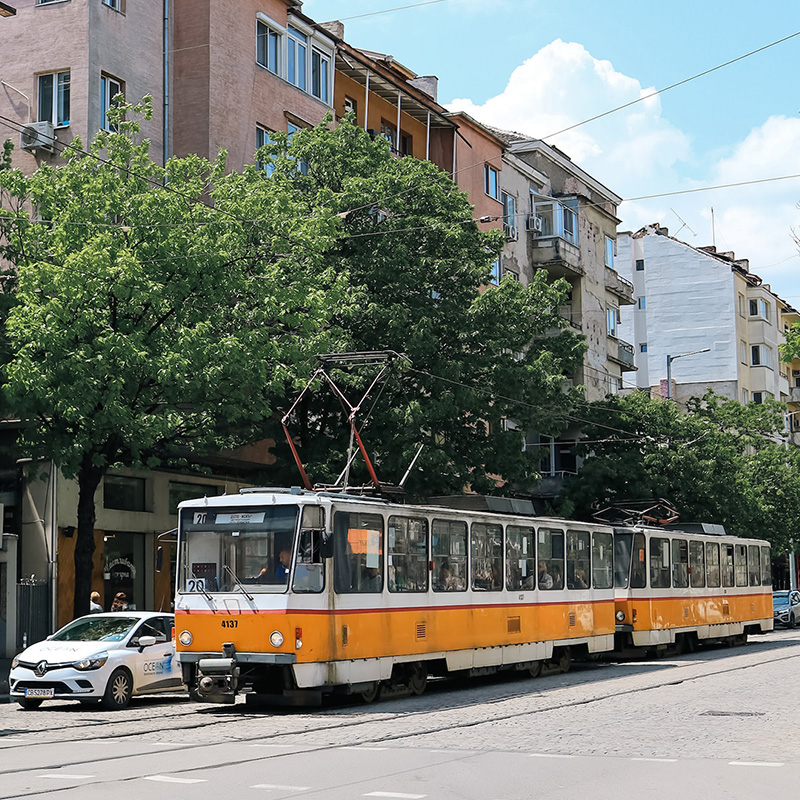 Tram in Sofia, Bulgaria