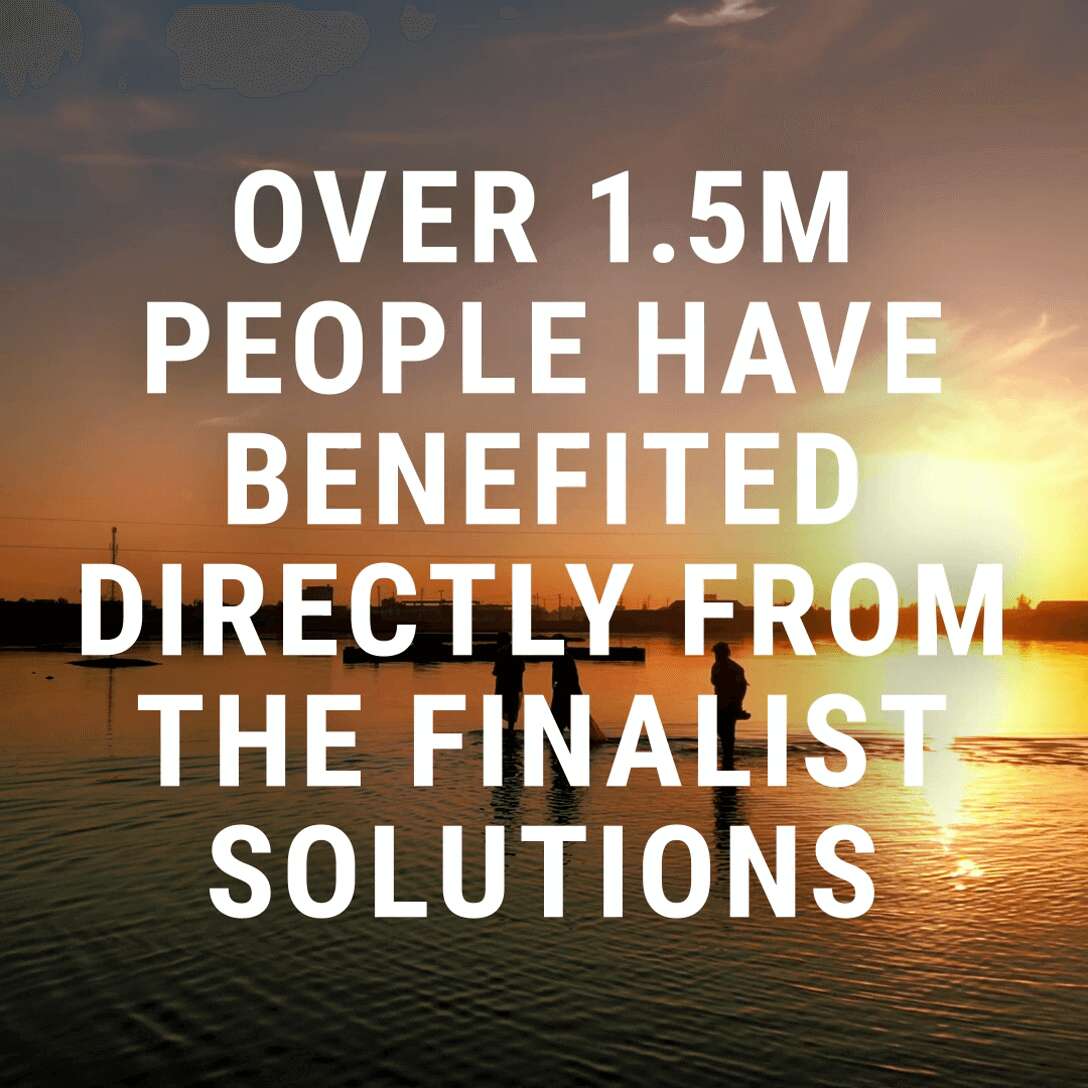 Over 1.5 million people have benefited directly from the Finalist solitions