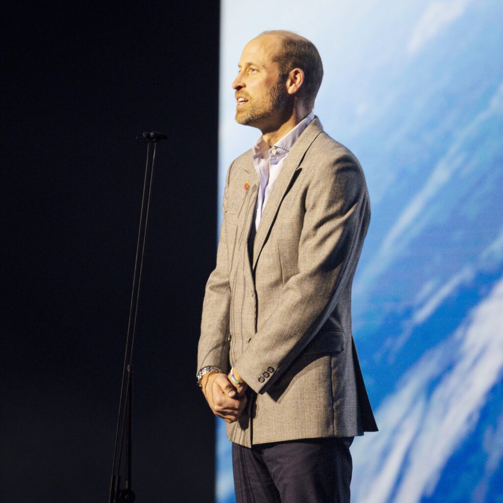 Prince William on stage at The Earthshot Prize Awards Cape Town 2024