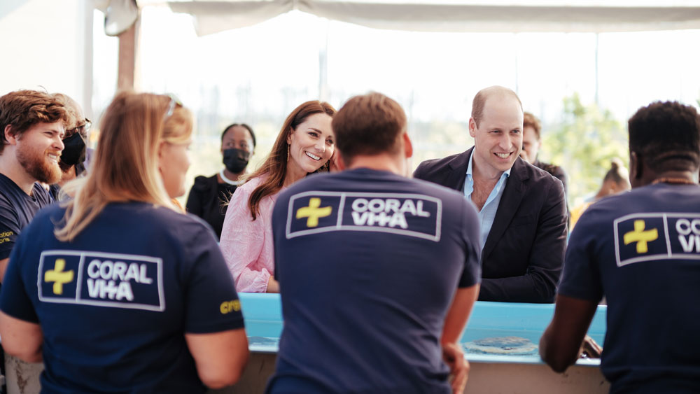 Prince William and Princess of Wales visit Coral Vita