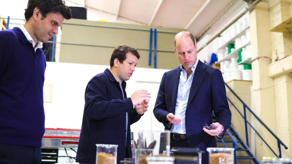 Prince William visits Earthshot Prize Winner Notpla