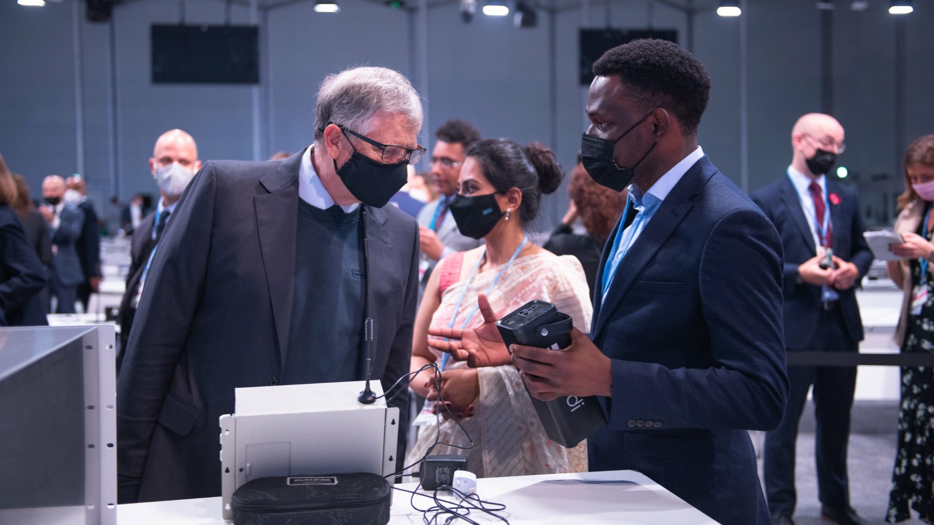 Reeddi's Olugbenga Olubanjo with Bill Gates