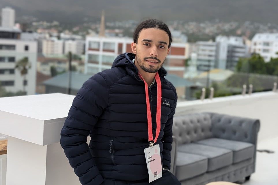 Young Climate Leader, Salah Bounouh during Earthshot Week 2024 in Cape Town