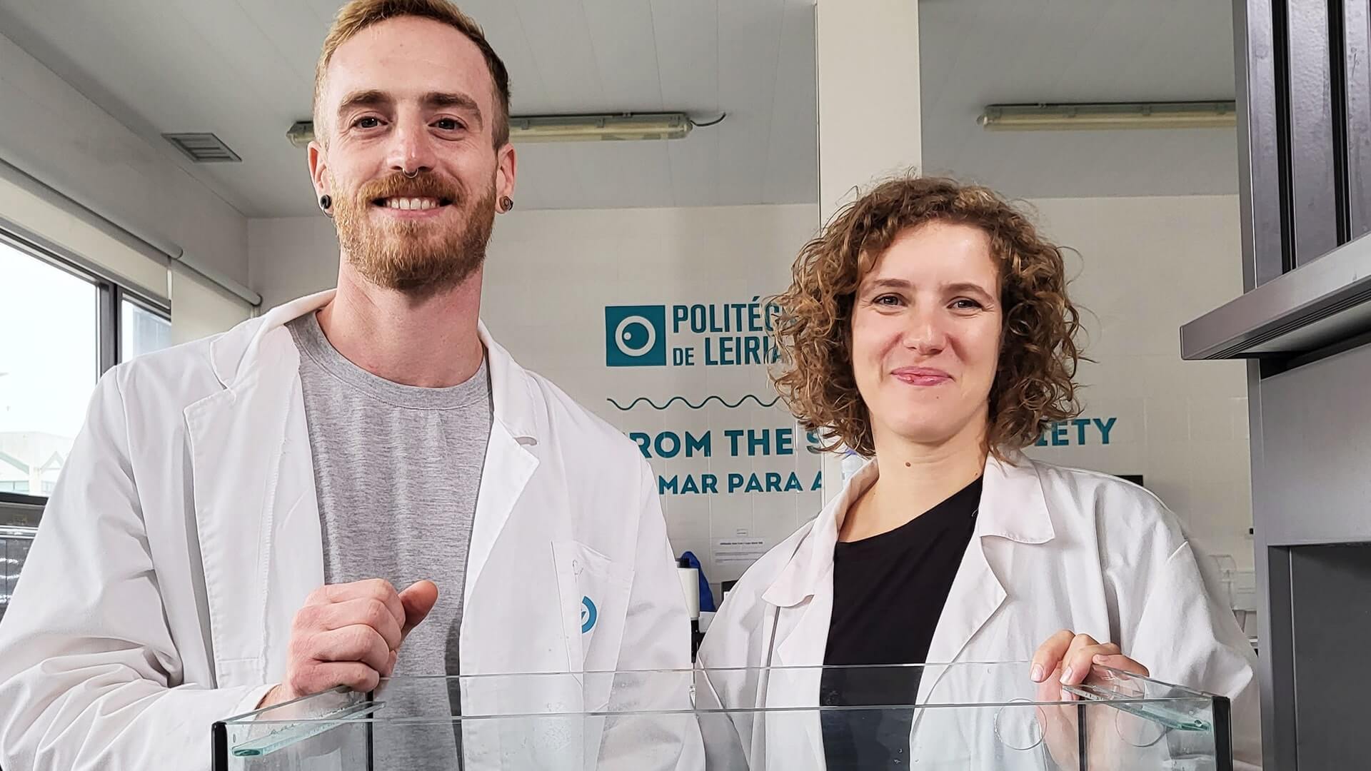 SeaForester Jan Verbeek Ines Gill Louro in lab
