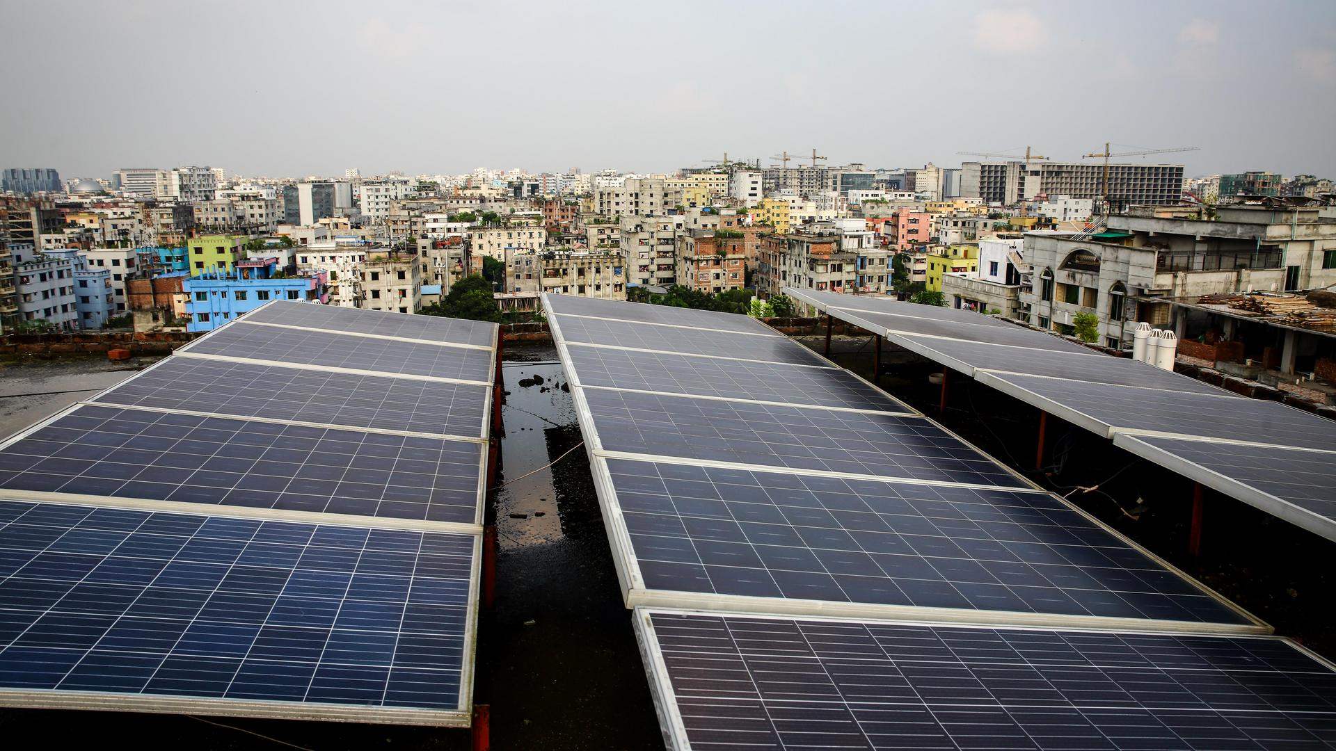 SOLshare solar panels on roof city