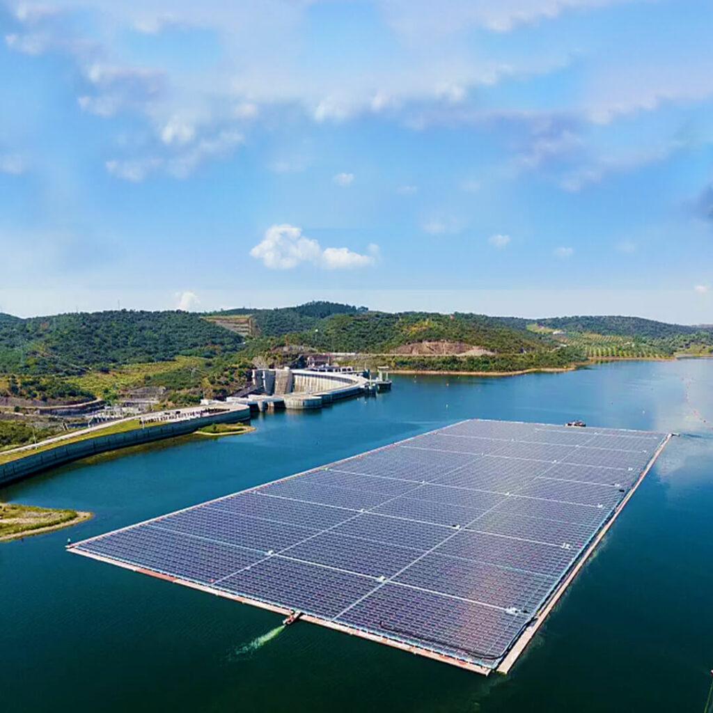 Floating solar park, Portugal