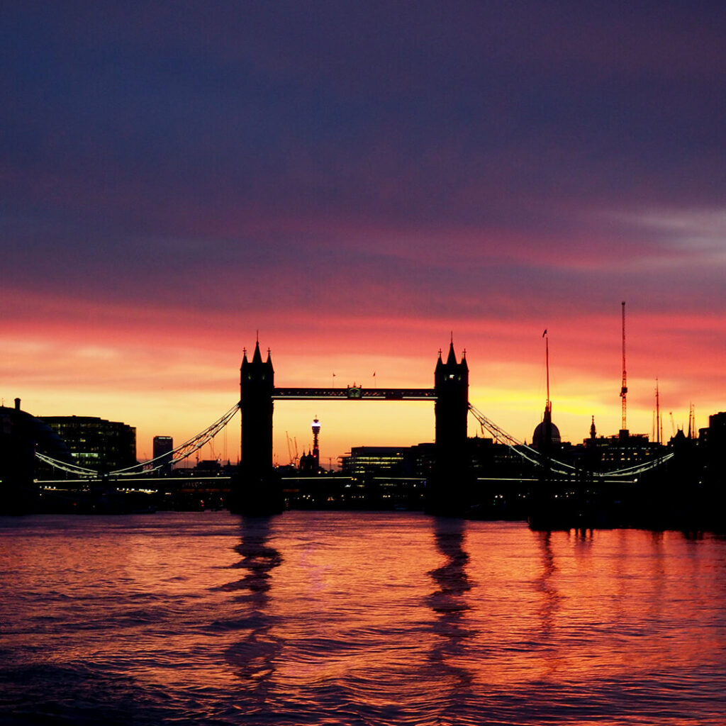 London at sunrise